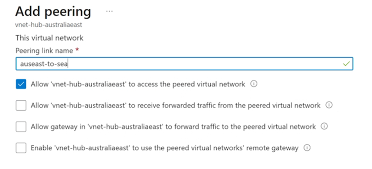 vnet peering illustration